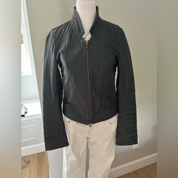 JCrew Midnight Blue Biker Jacket - Picture 2 of 14